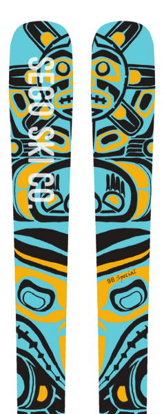 Sego Ski Co handcrafted skis designed by Lynsey Dyer now available at Blackbird Bespoke Ski Co Australia