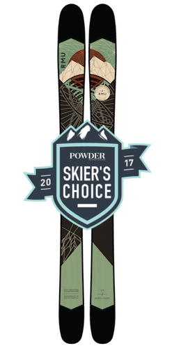 Powder Magazine Skier's Choice 2016 RMU Skis North Shore now available in Australia from Blackbird Bespoke Skis